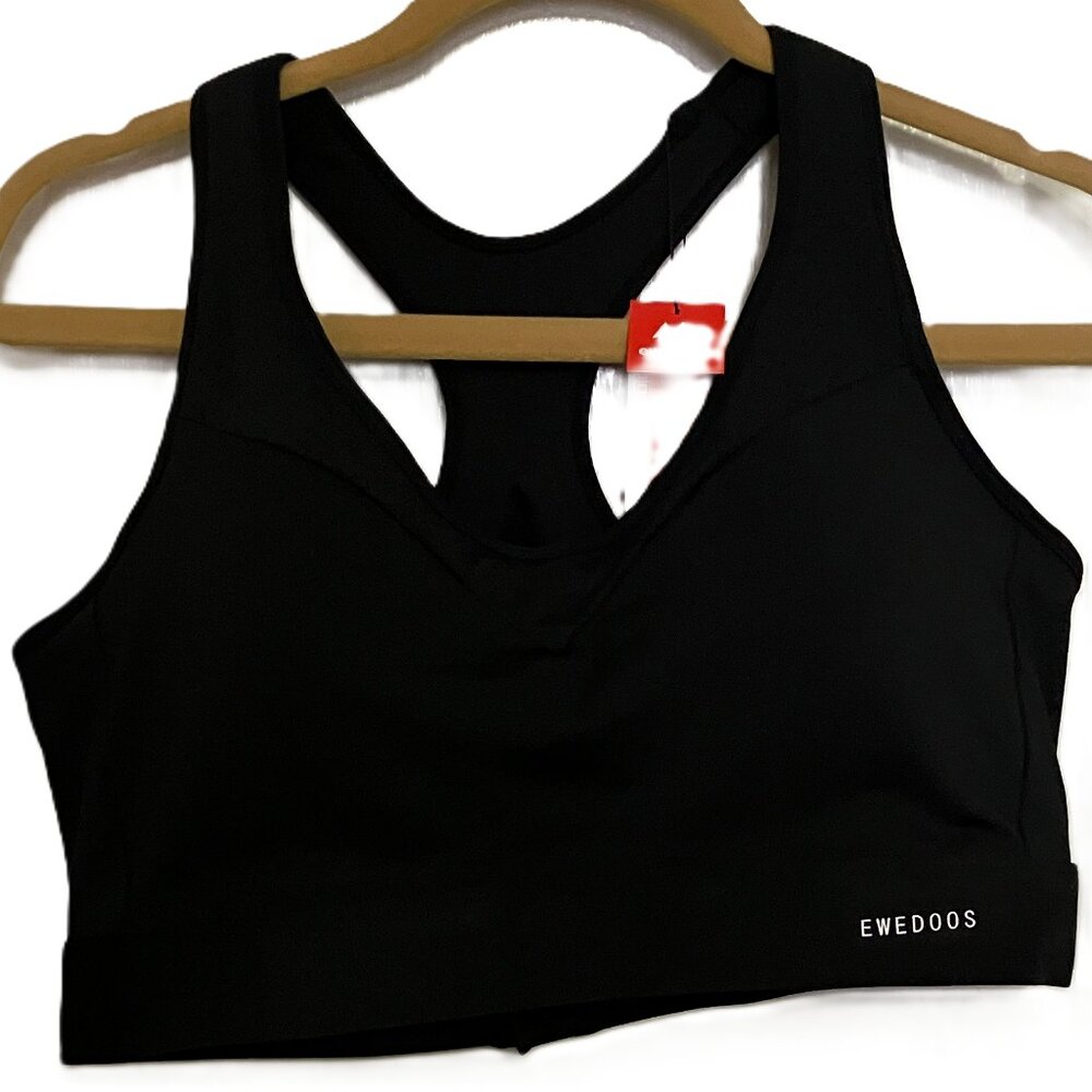 Ewedoos Black Sports Bra Size XXXL